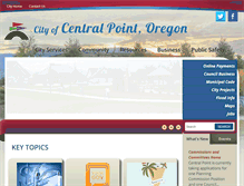 Tablet Screenshot of centralpointoregon.gov